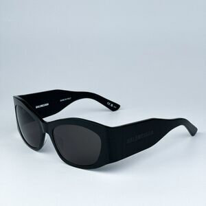 NEW Balenciaga BB0329S 003 Black Grey Geometric Unisex Sunglasses BB 0329S